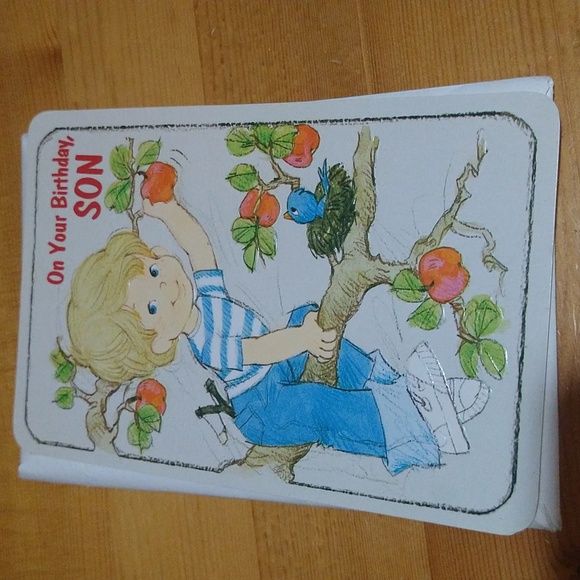 Birthday cards 3 little kids vintage birthday cards new - Picture 4 of 9